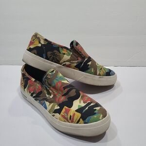 Sun + StoneTropical Camo Slip-On Sneakers sz.9 men's